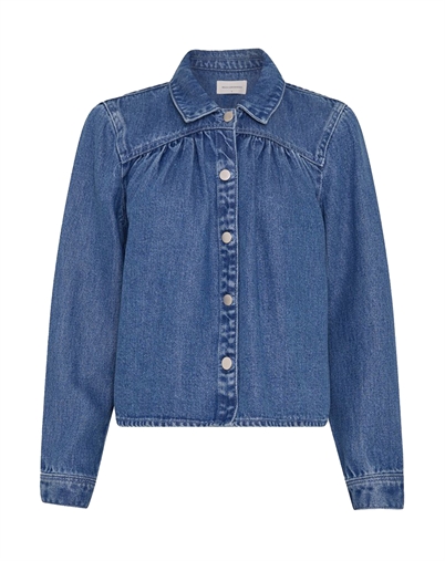 MSCH Copenhagen - MSCHAgo Rue Skjorte - Mid Blue Wash 